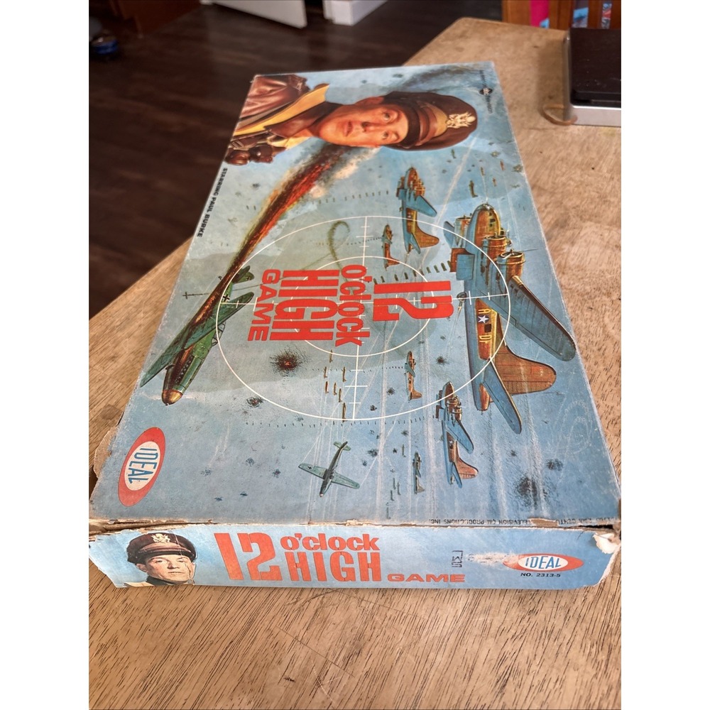 IDEAL 12 O'CLOCK HIGH BOARD GAME #2313-5 YEAR 1965. Complete